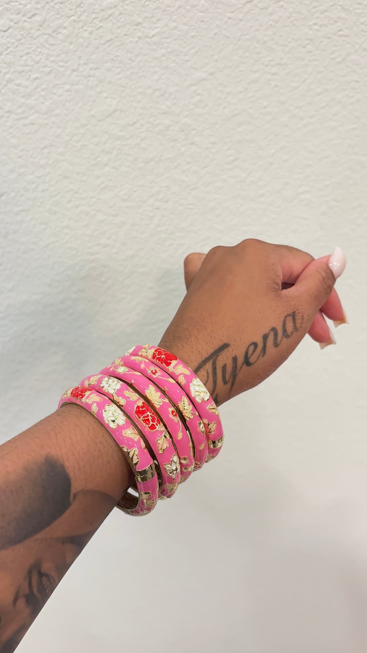 PINK FLOWER BRACELET