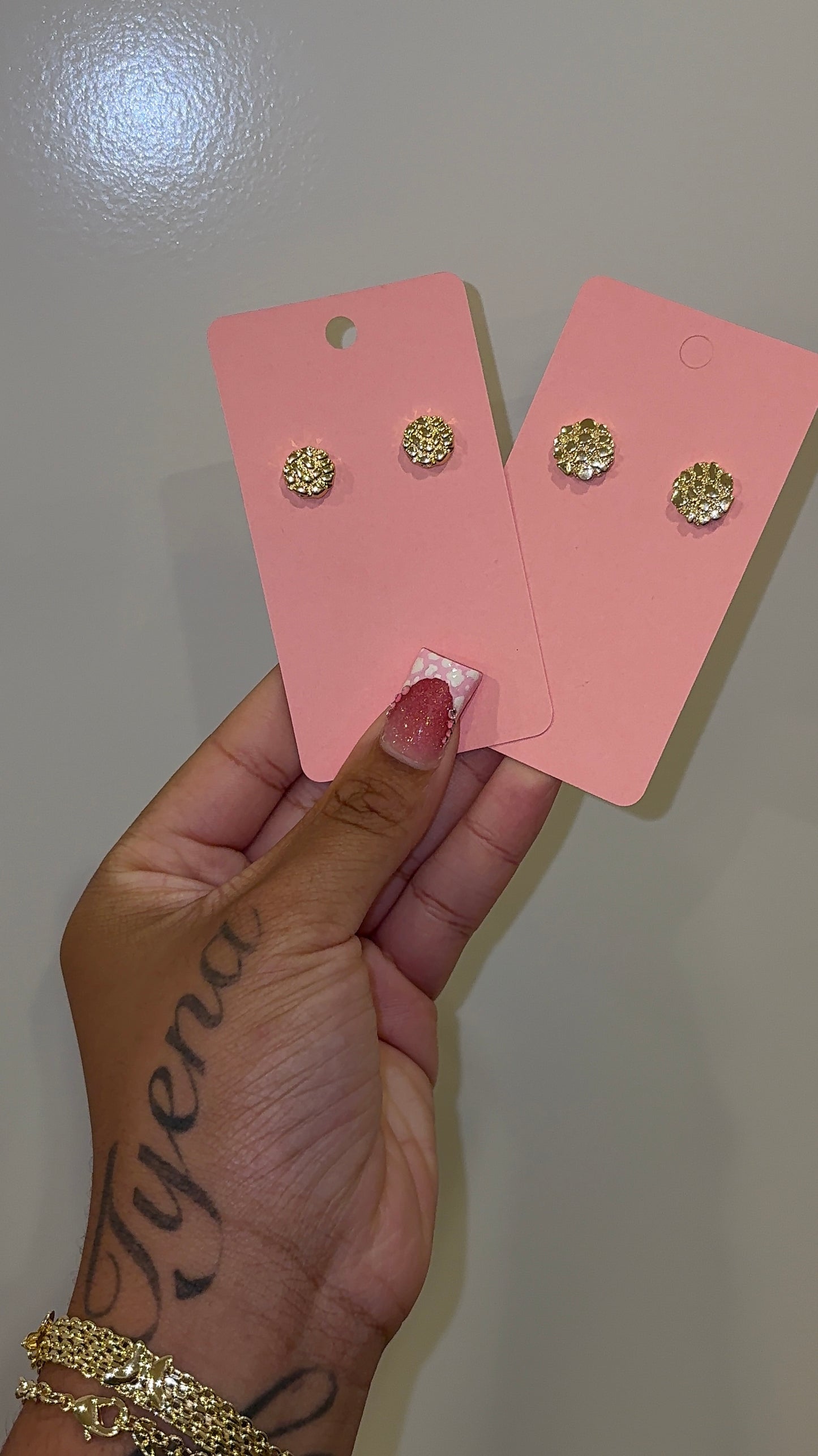 Circle Nugget Studs