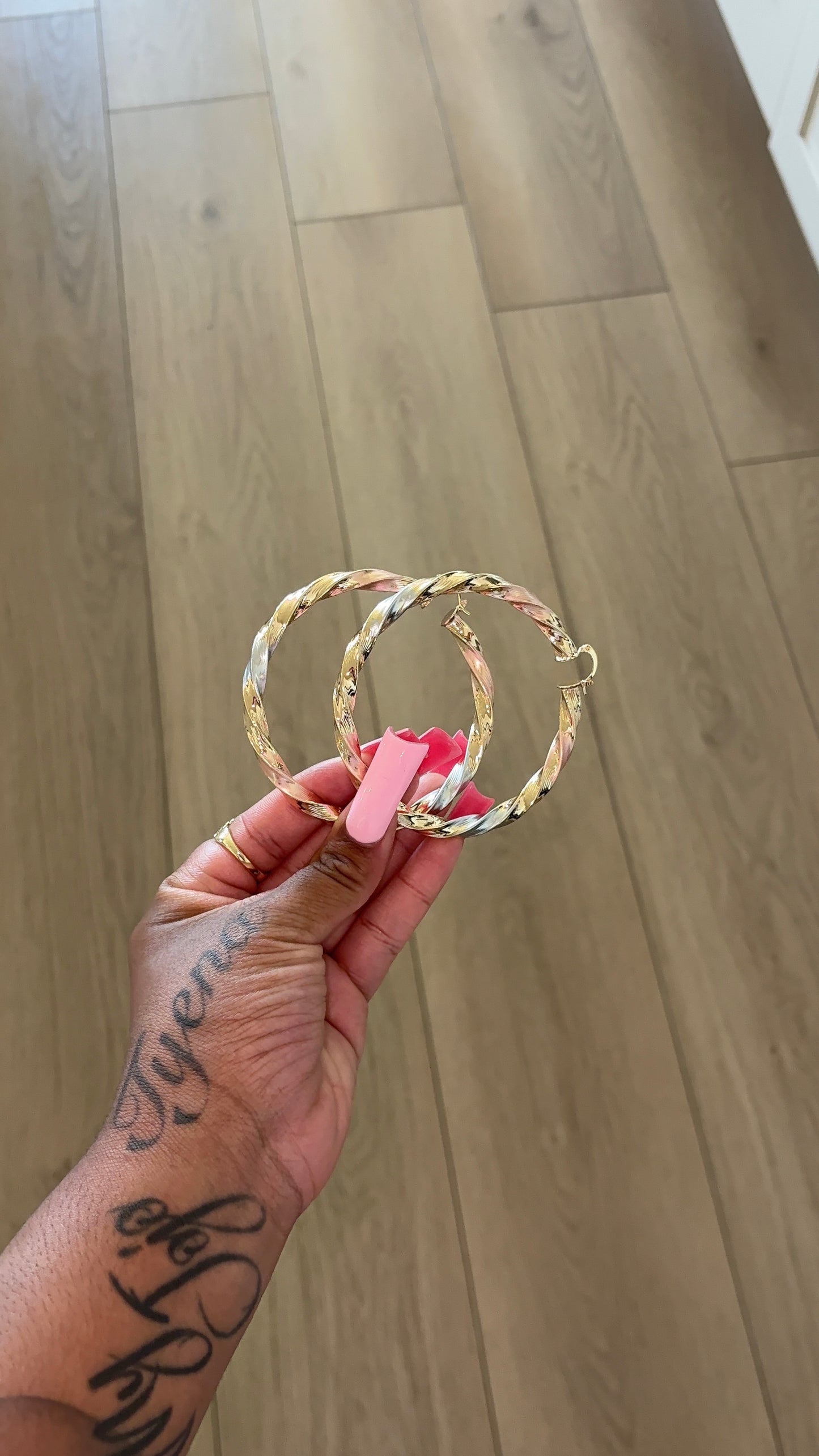 Cotton Candy Hoops