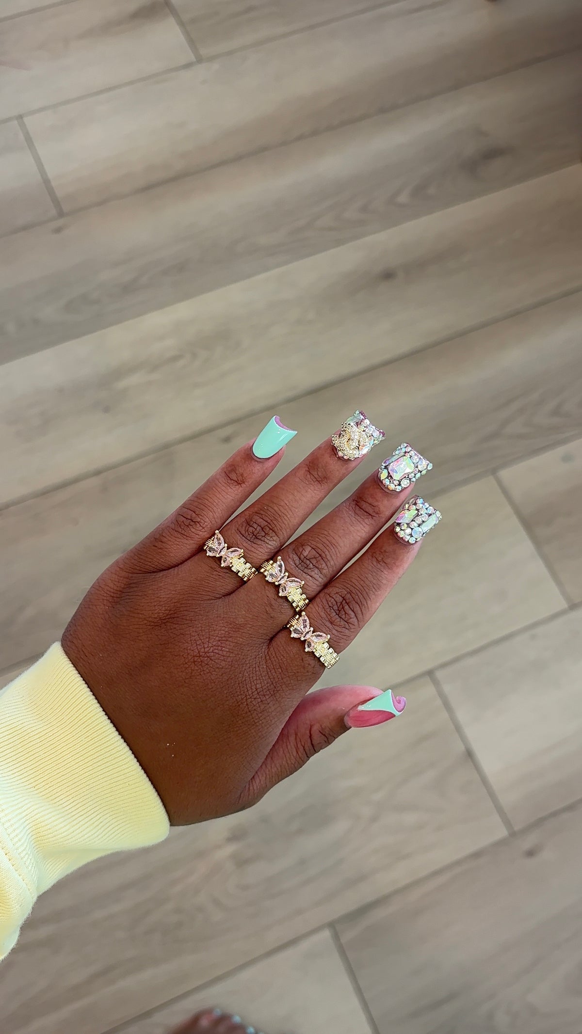 pink butterfly Ring