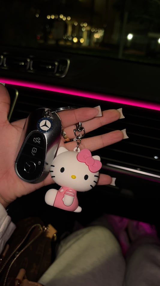 PINK HK KEY CHAIN