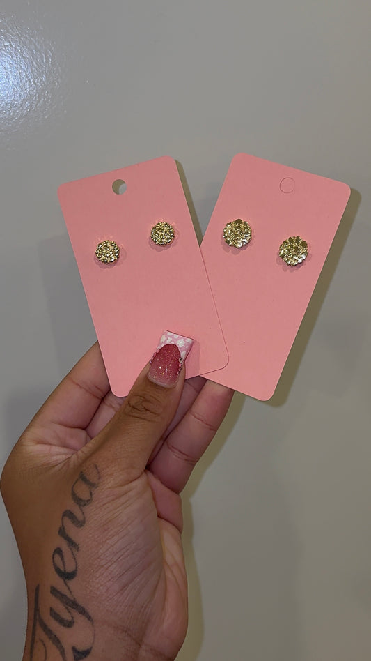 Circle Nugget Studs