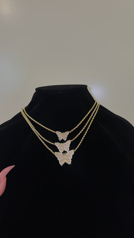 3Butterfly Necklace