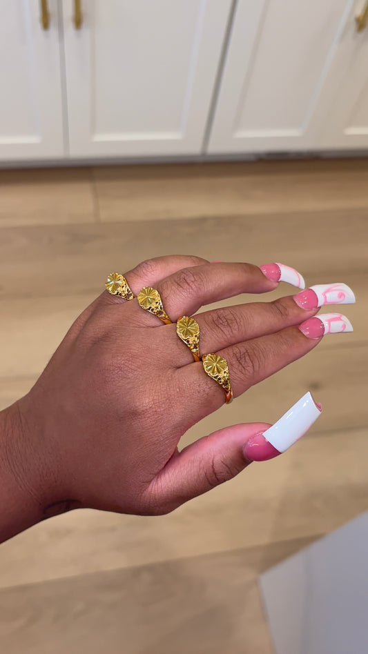 new 24K oval ring (adjustable)