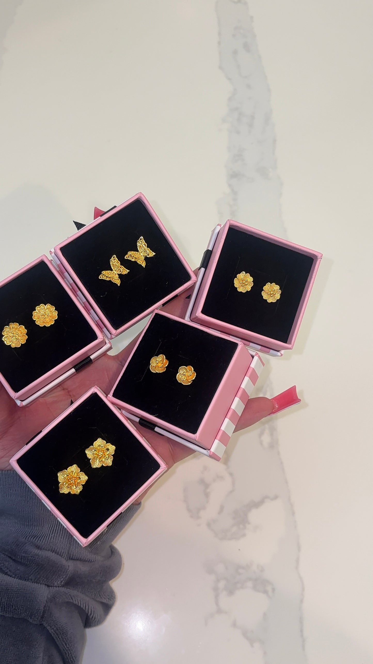 24K Gold Studs