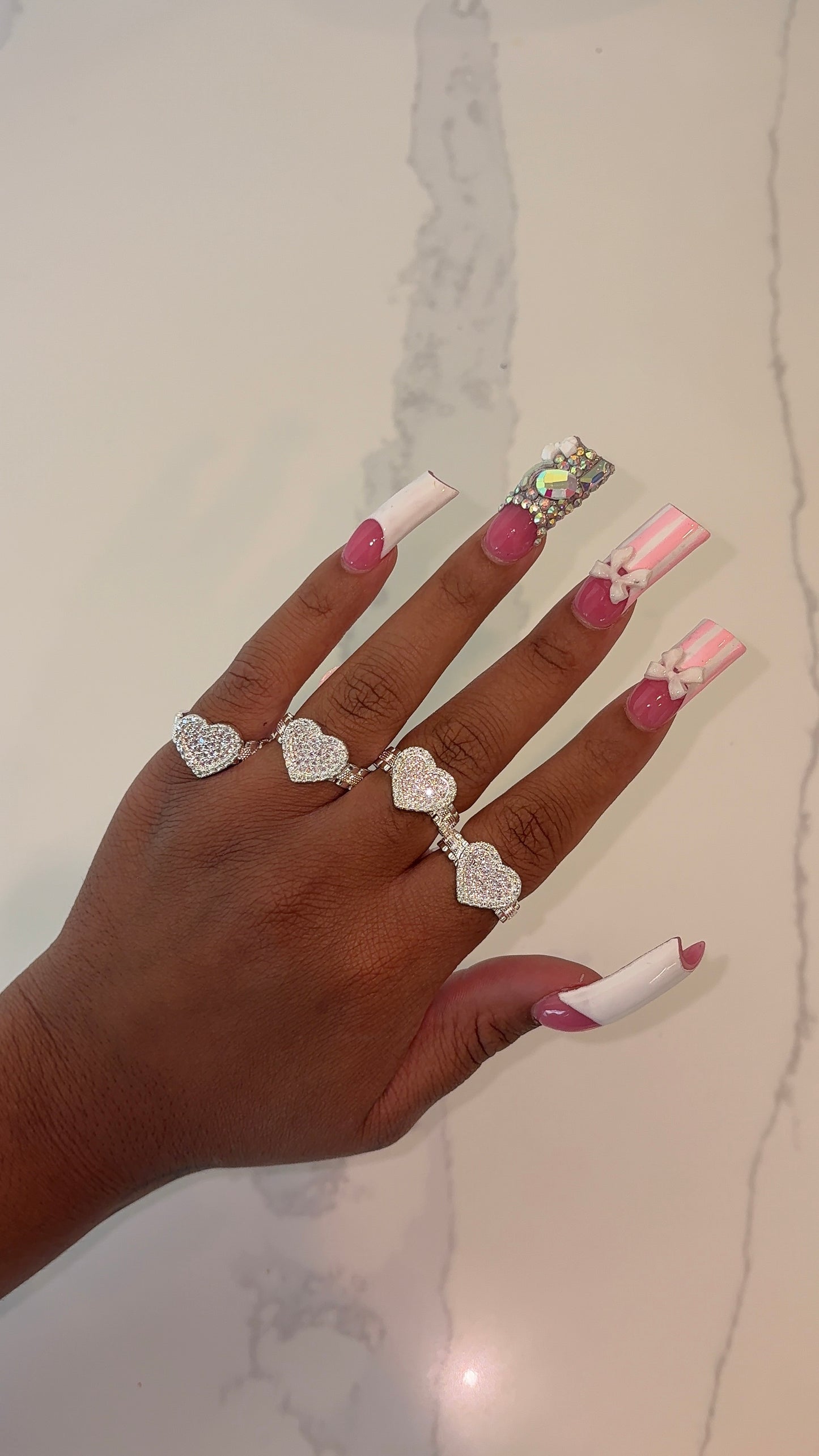 Silver Rolex HRT ring