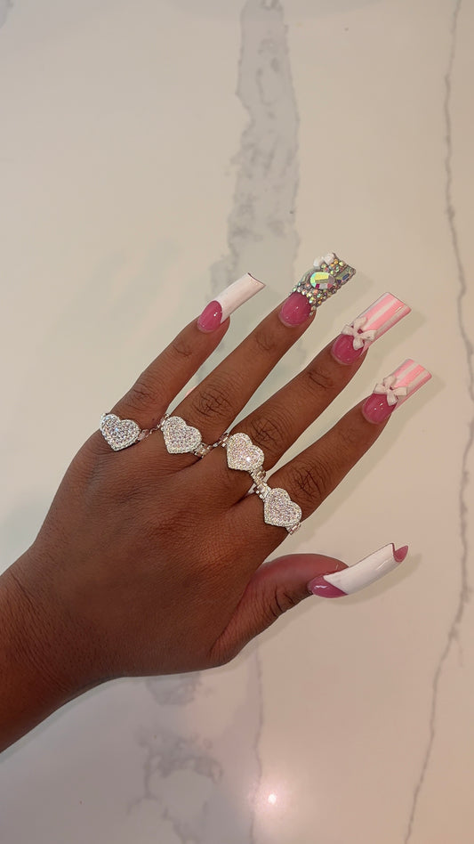 Silver Rolex HRT ring