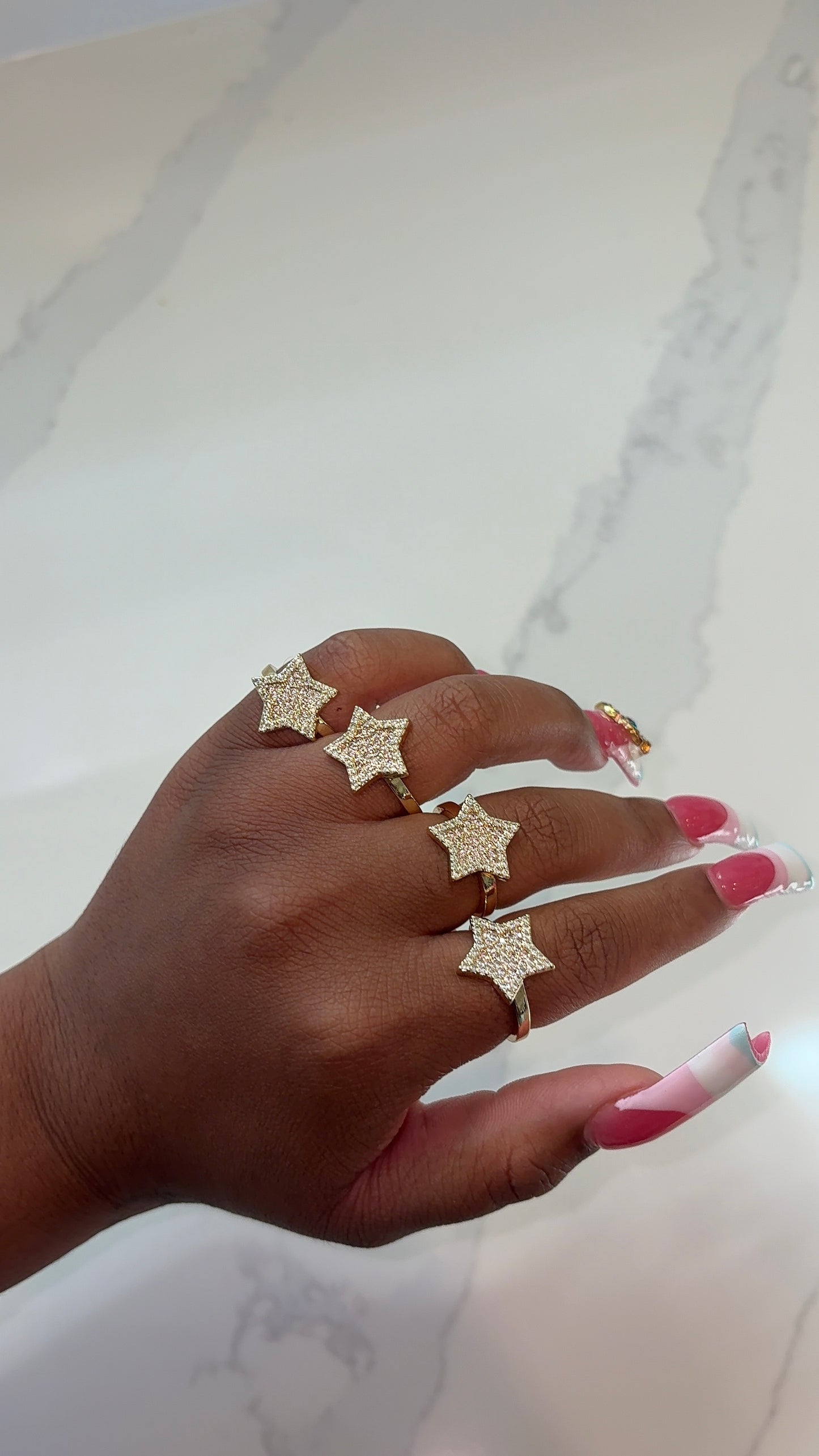Pink Star Ring