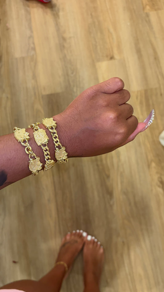 HK & BB FACE BRACELET