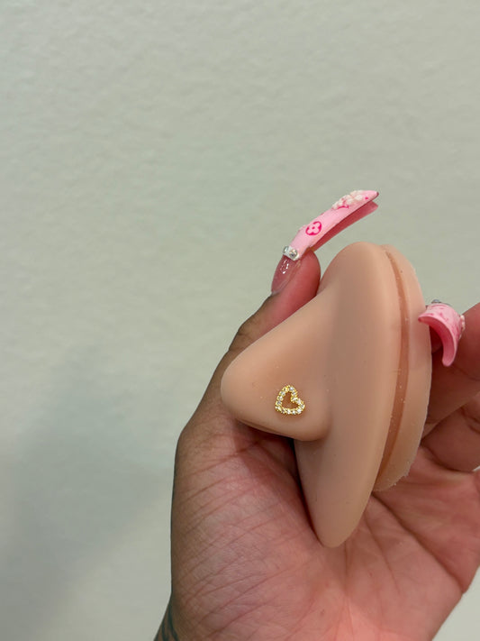 OPEN HRT NOSE RING