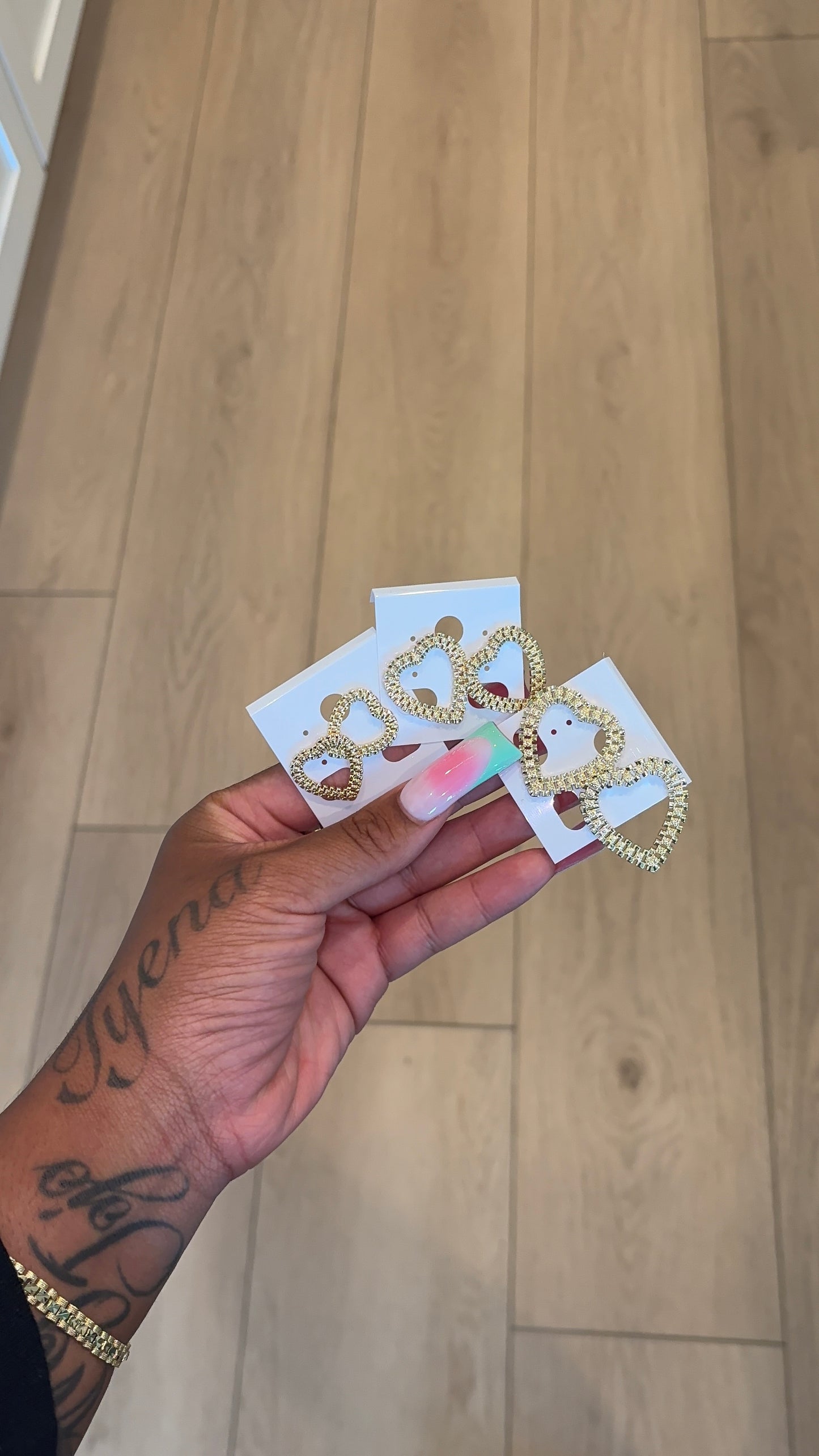 new Rolex Heart Studs