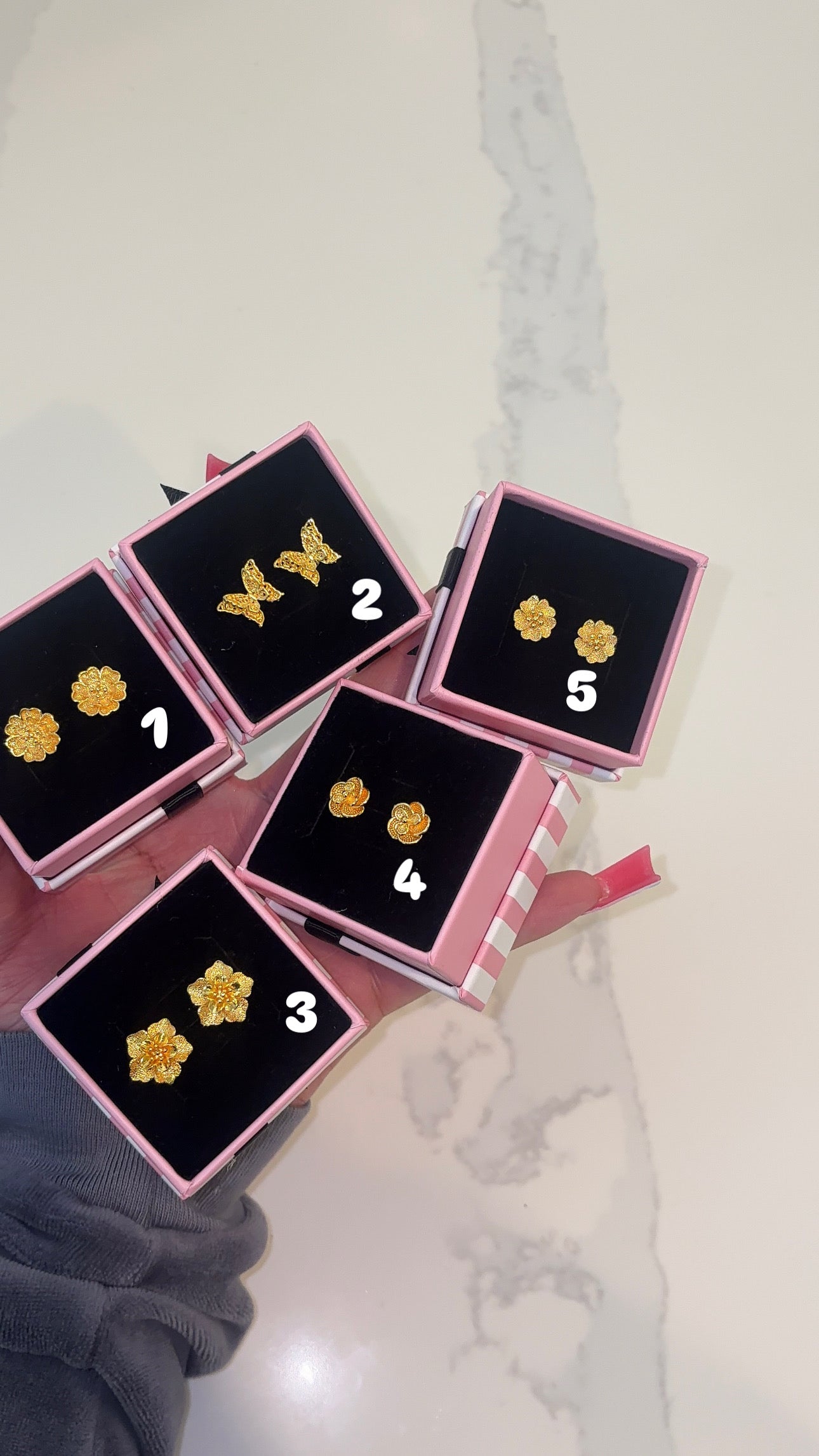 24K Gold Studs