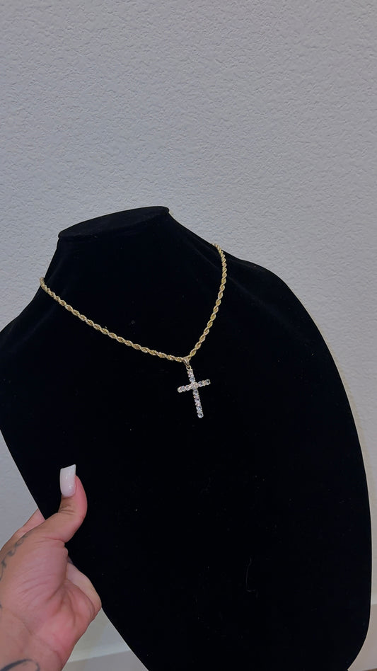BLING CROSS CHAIN
