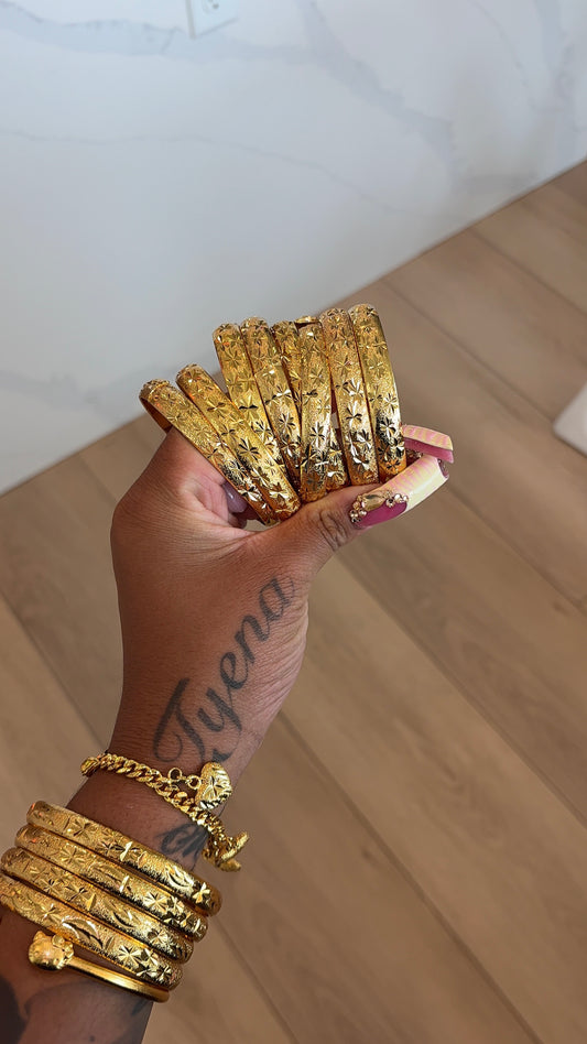 Thick 24k Bangles (individual)