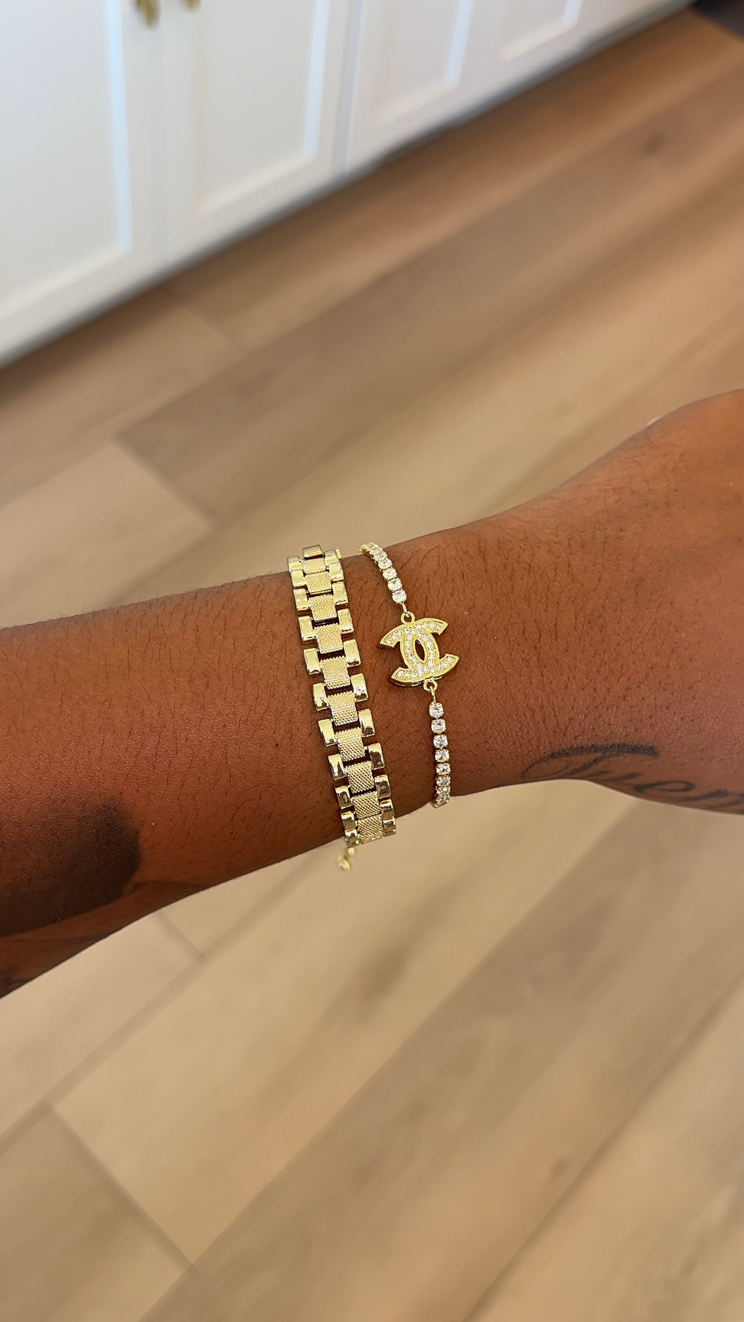 double CC bracelet