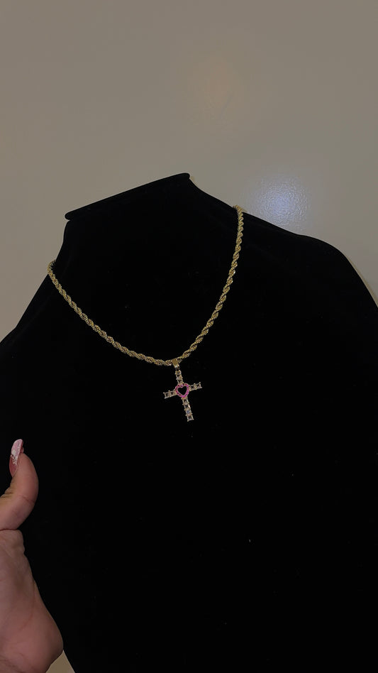 PNK MIDDLE HRT CHAIN