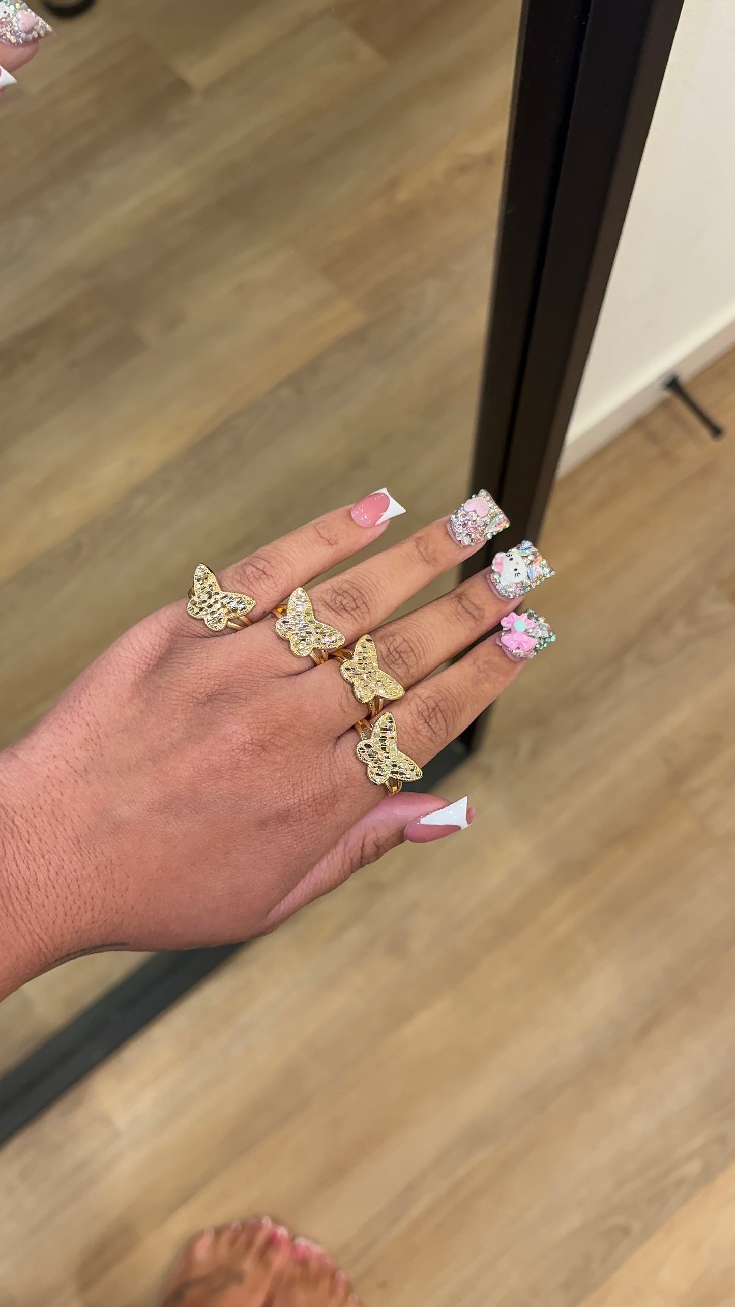 Nugget Butterfly Ring