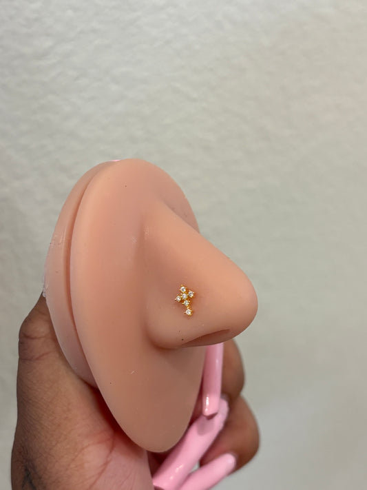 Cross Nose Ring