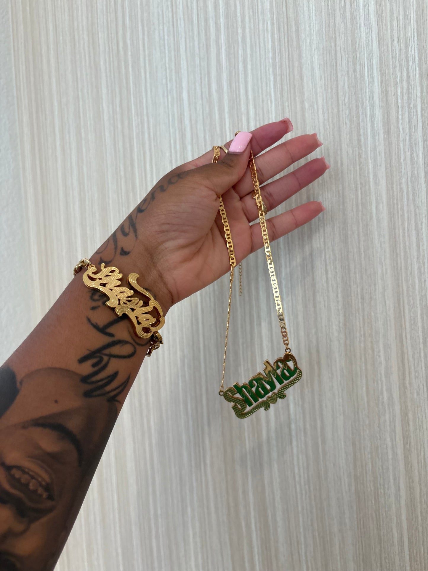 Double Plated Name Necklace