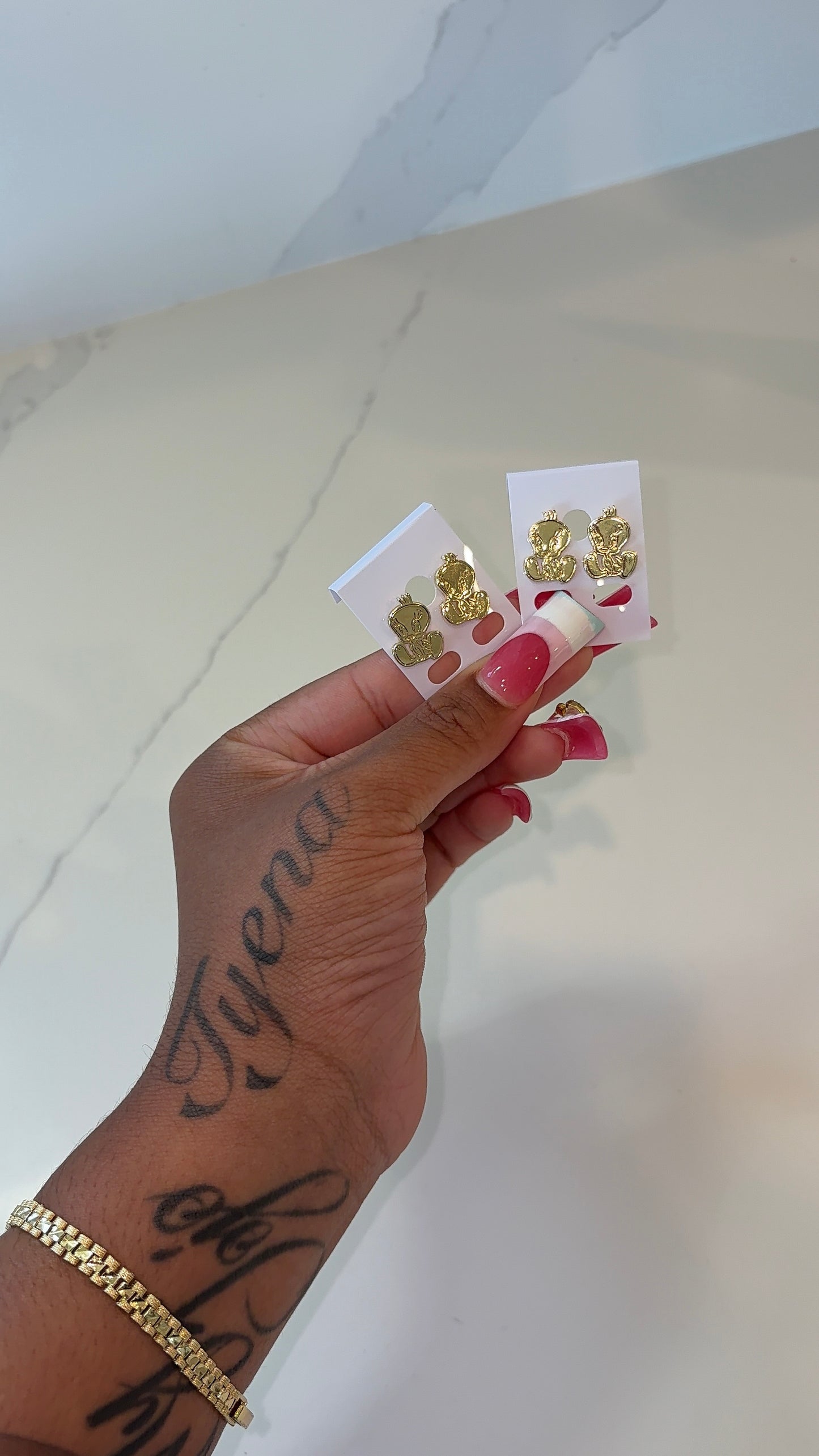 Tweety Bird Studs