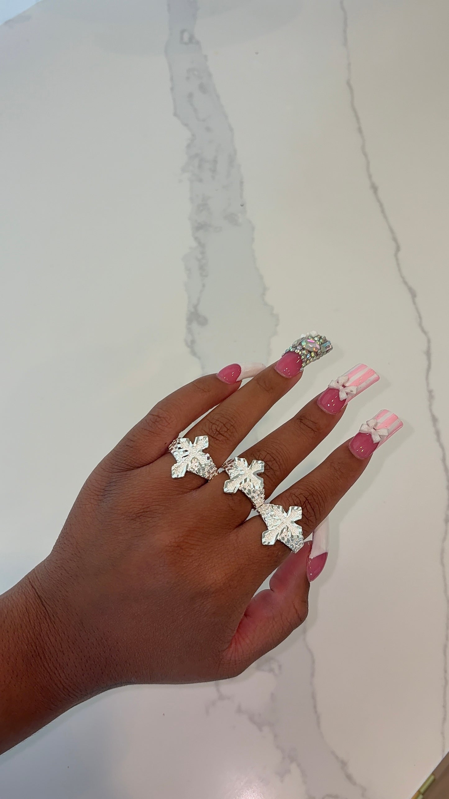 Silver Cross Ring