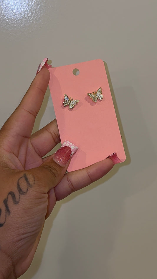 Butterfly bling  Studs