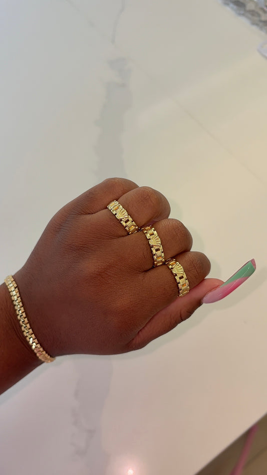 Rolex crown band ring