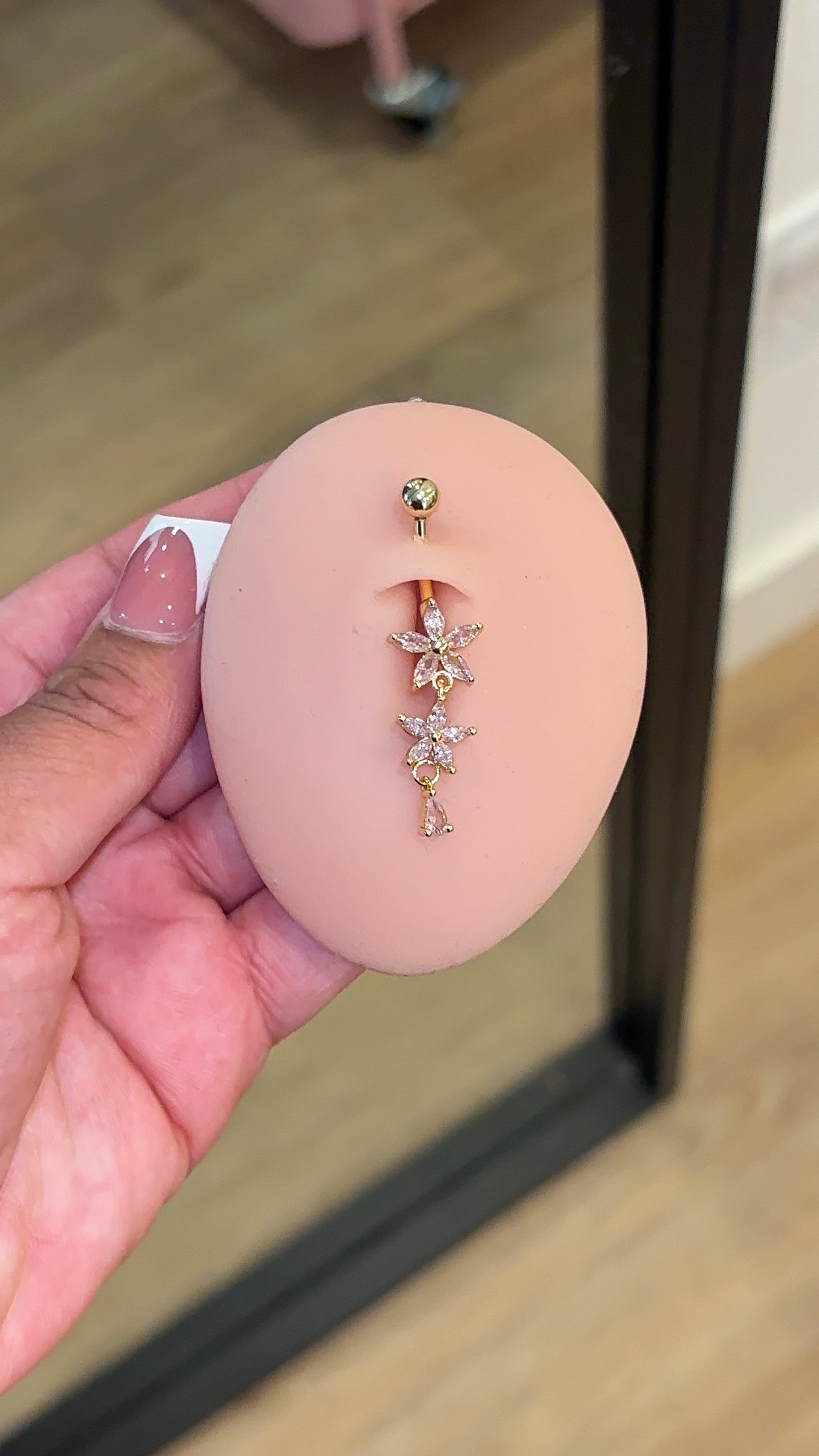 PINK BELLY RING