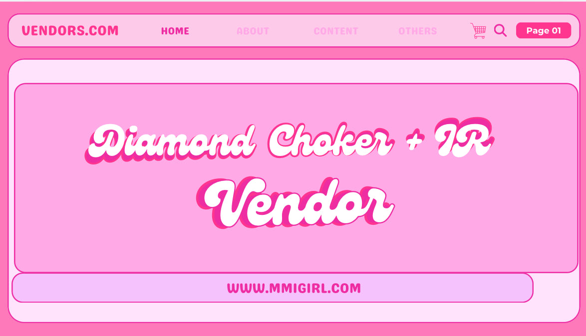 Diamond HRT Choker Vendor + Initial Ring  Vendor