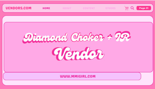 Diamond HRT Choker Vendor + Initial Ring  Vendor