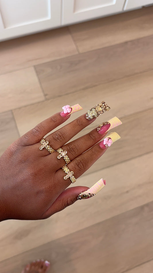 pink cross ring
