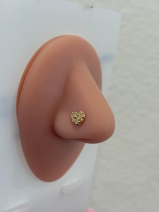 HRT NUGGET NOSE RING