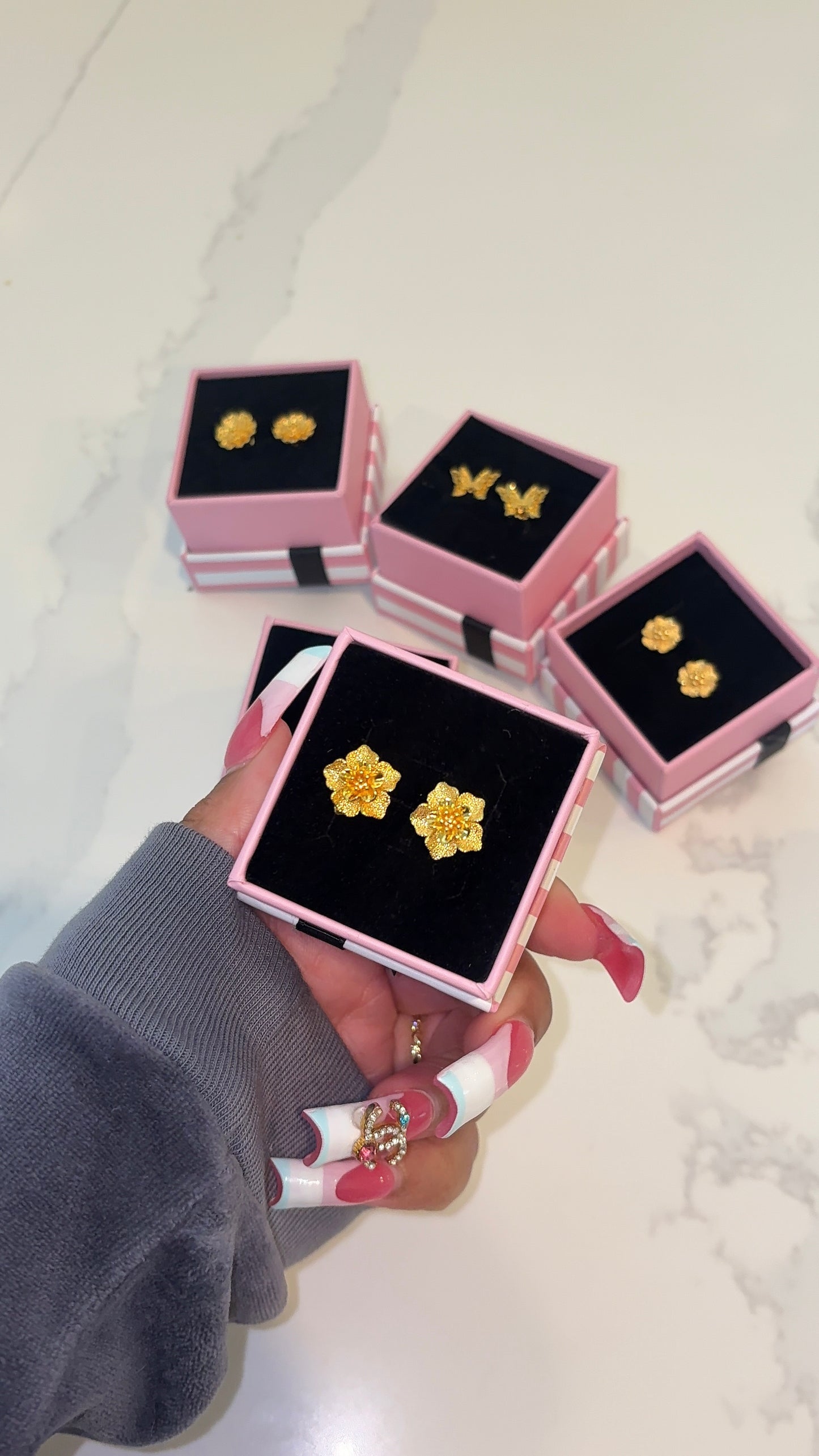 24K Gold Studs