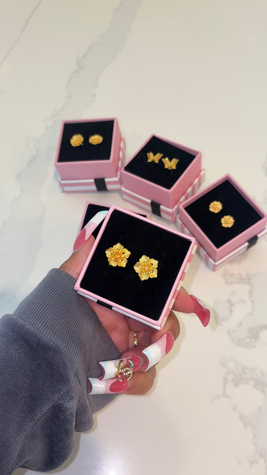 24K Gold Studs