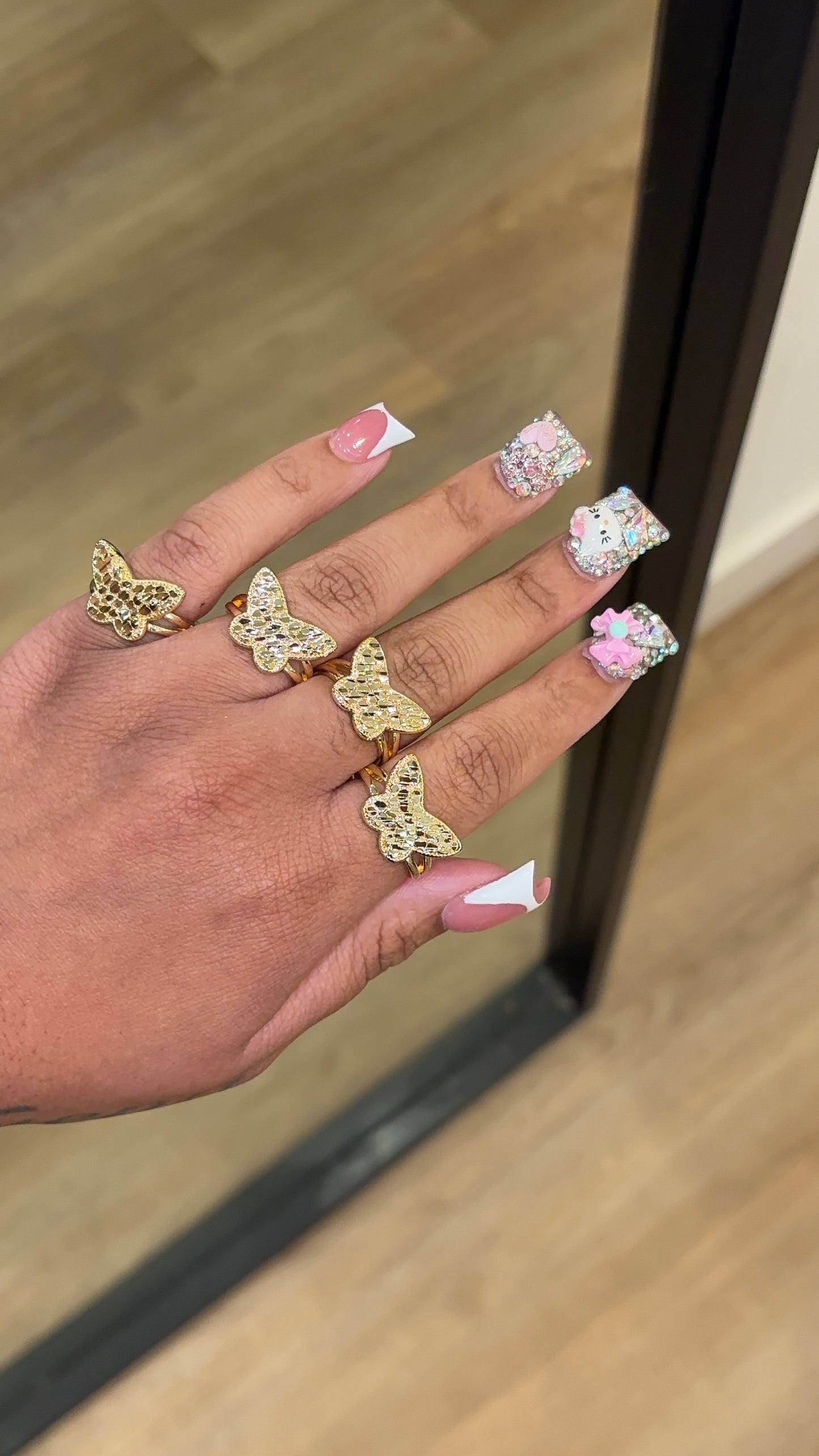 Nugget Butterfly Ring