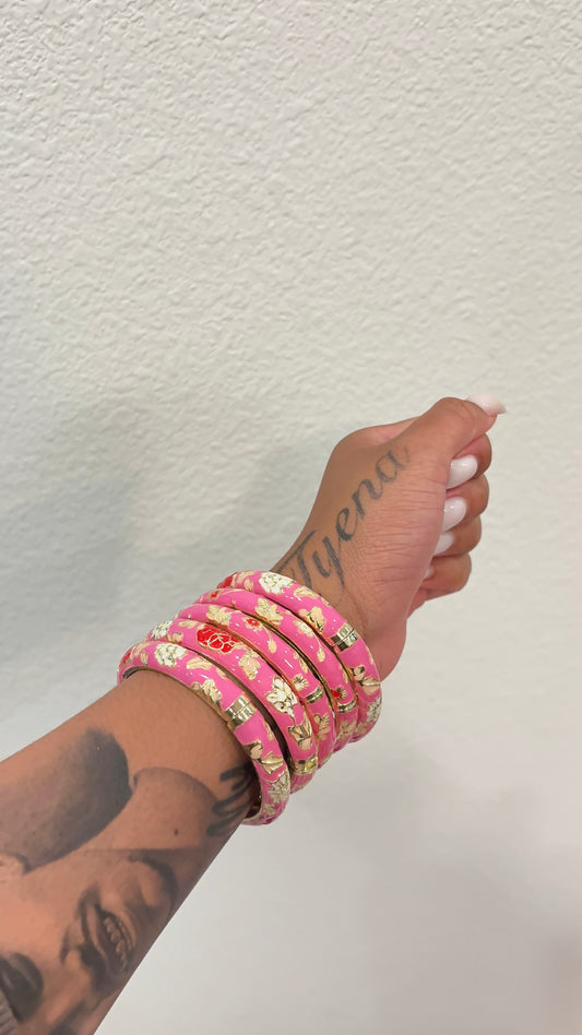 PINK FLOWER BRACELET