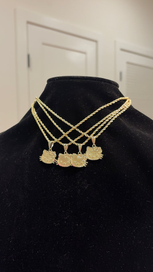 HK FACE NECKLACE