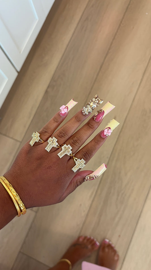 cross nugget ring