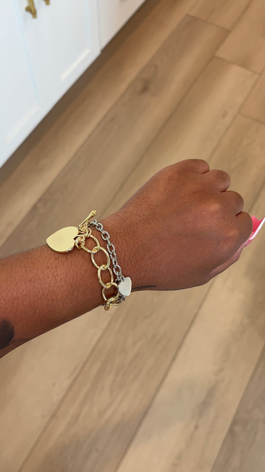 heart Charm Bracelet