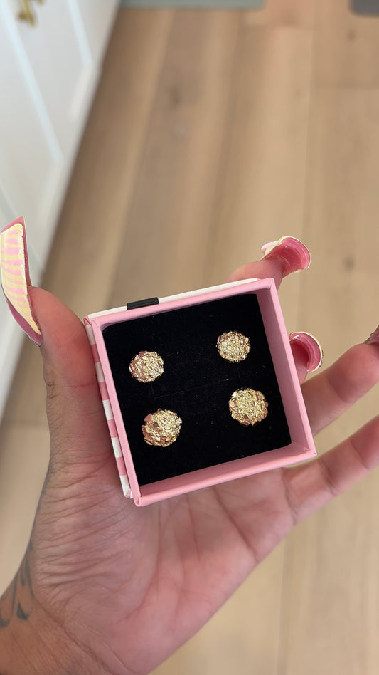 new circle nugget studs
