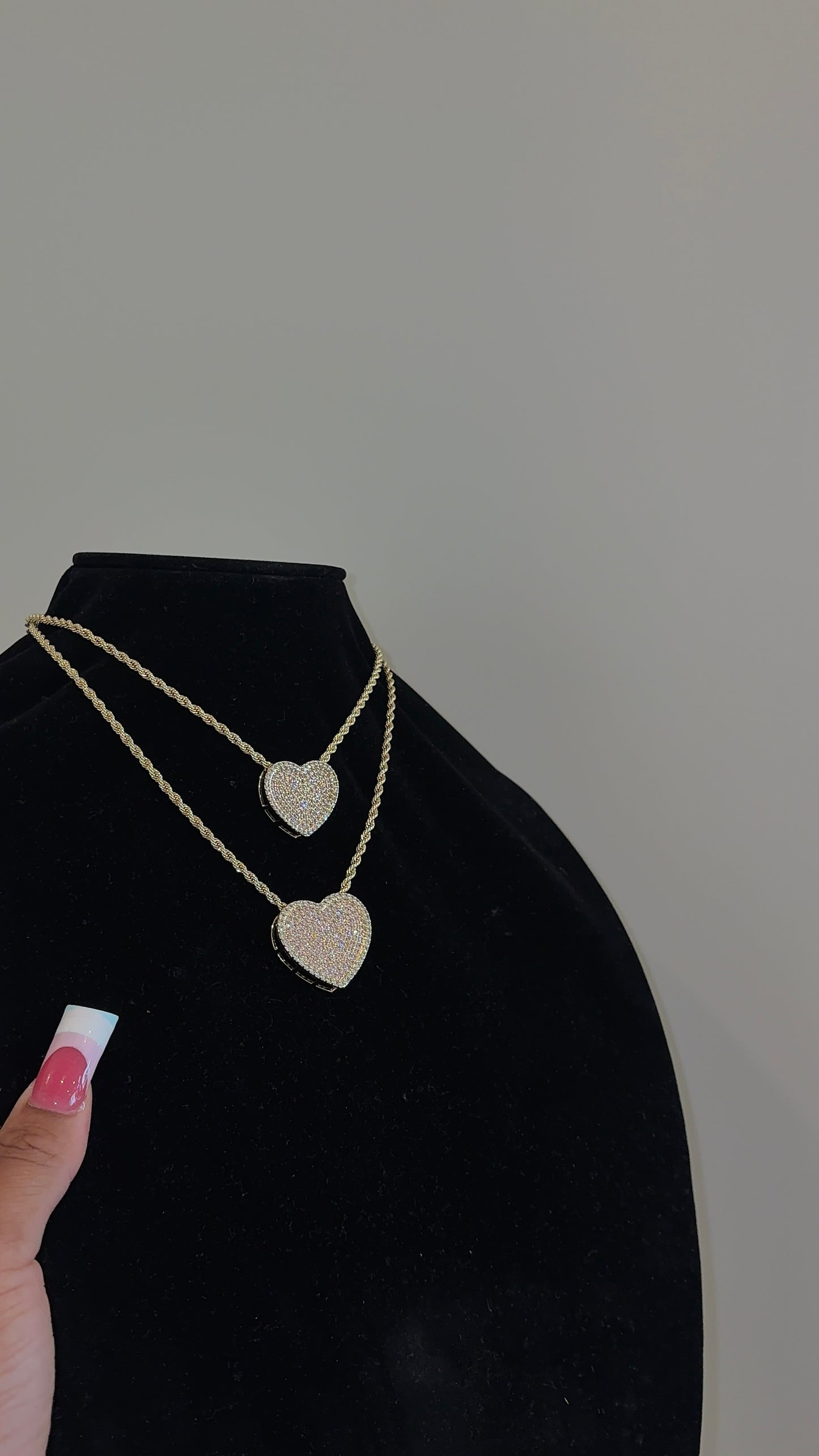 new 2heart Necklace