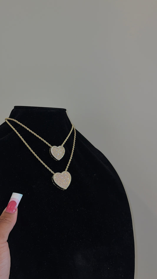 new 2heart Necklace