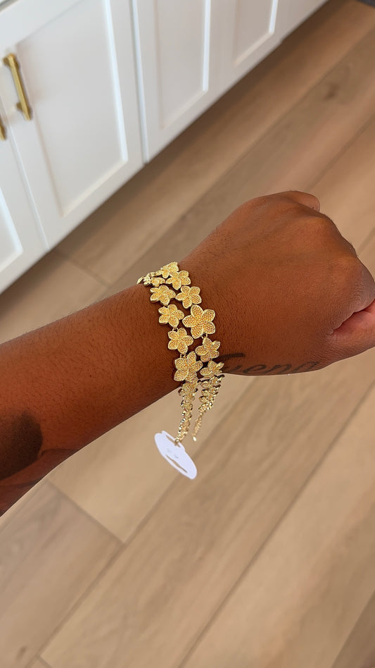 Gold Flower Bracelet
