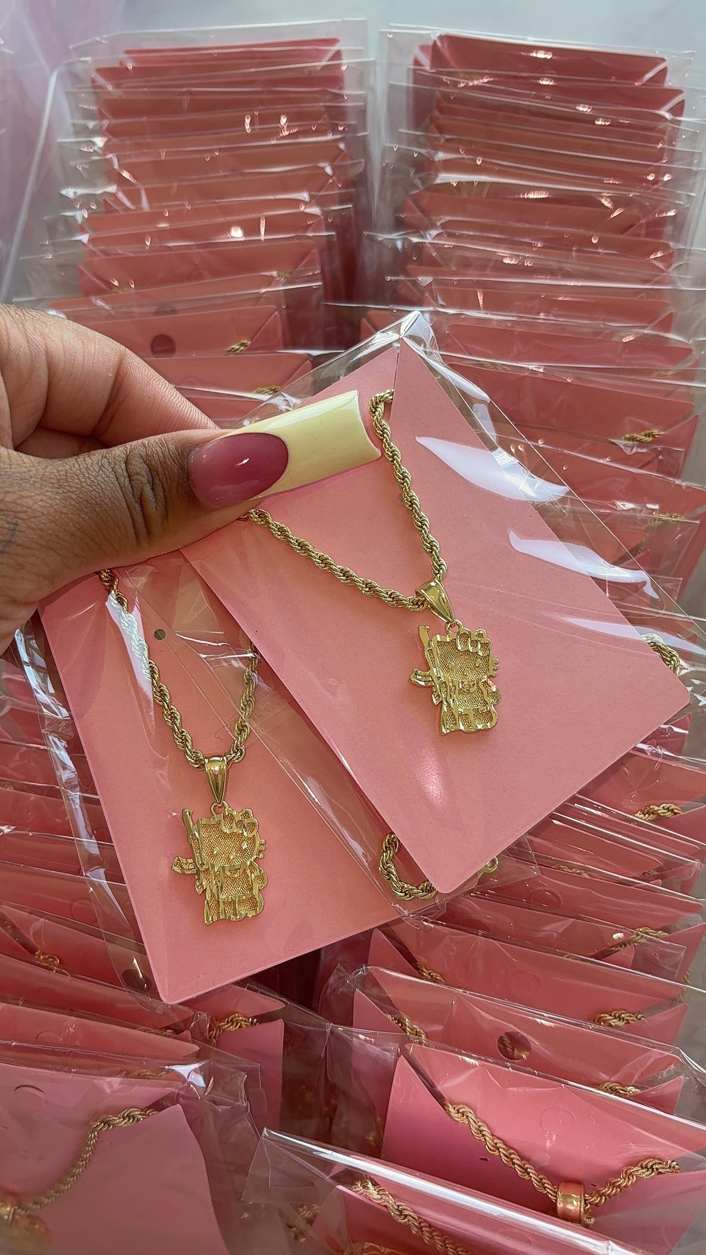 mini AK HK necklace