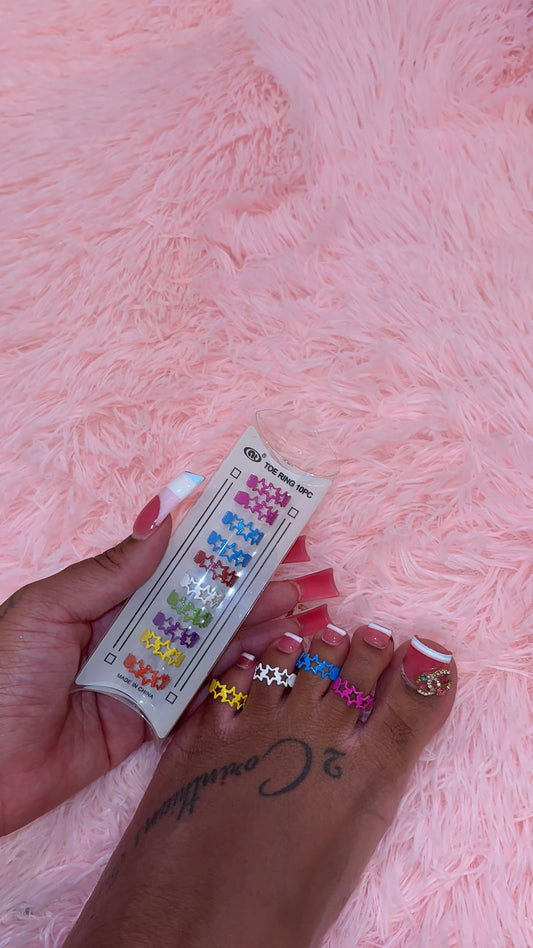 Popstar Toe Ring Pack (pack of 10)