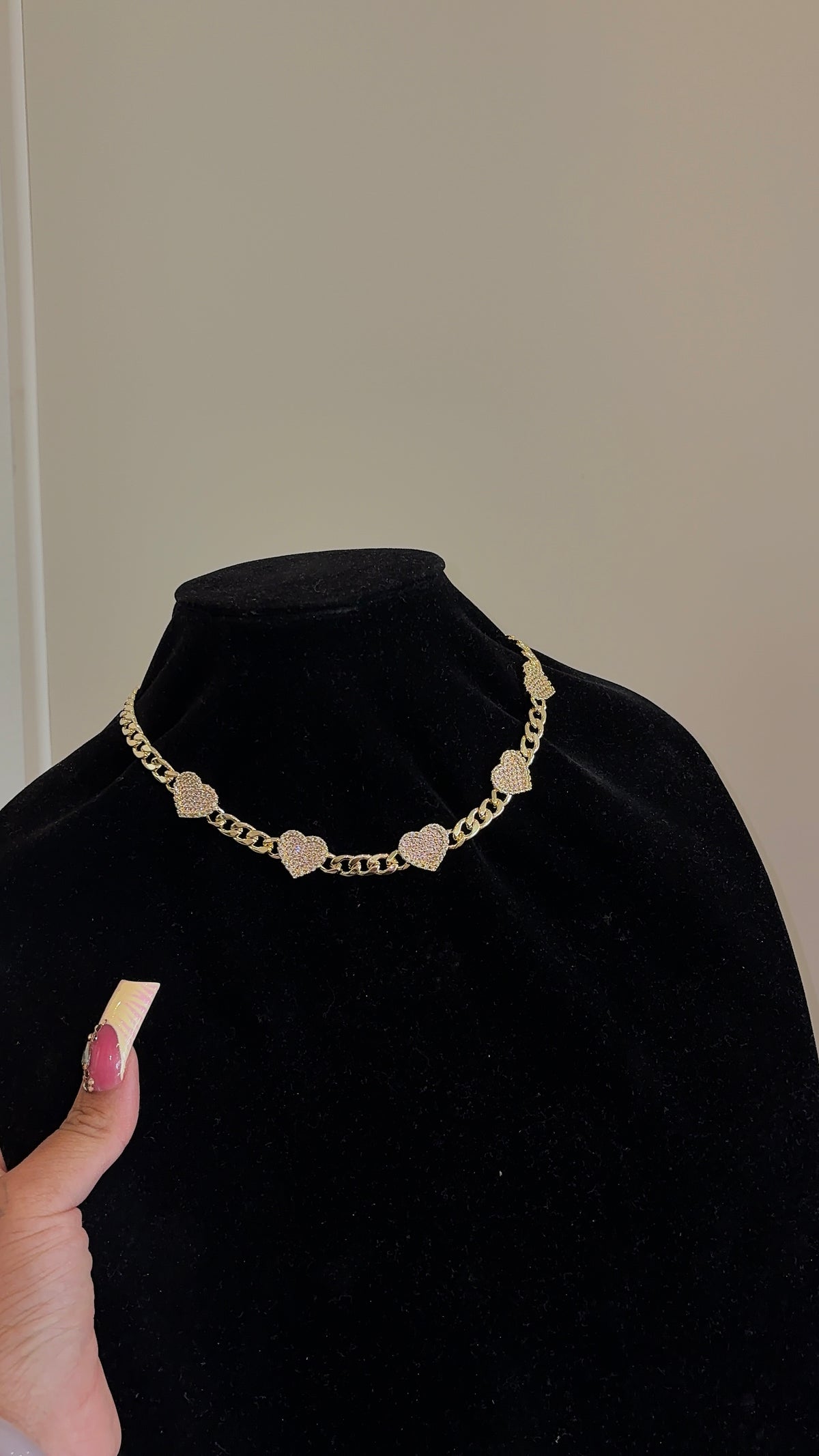 heart Cuban necklace